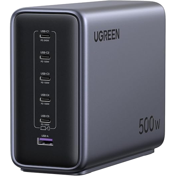 Зарядний пристрій UGREEN Nexode 500W GaN Ultra Power Station